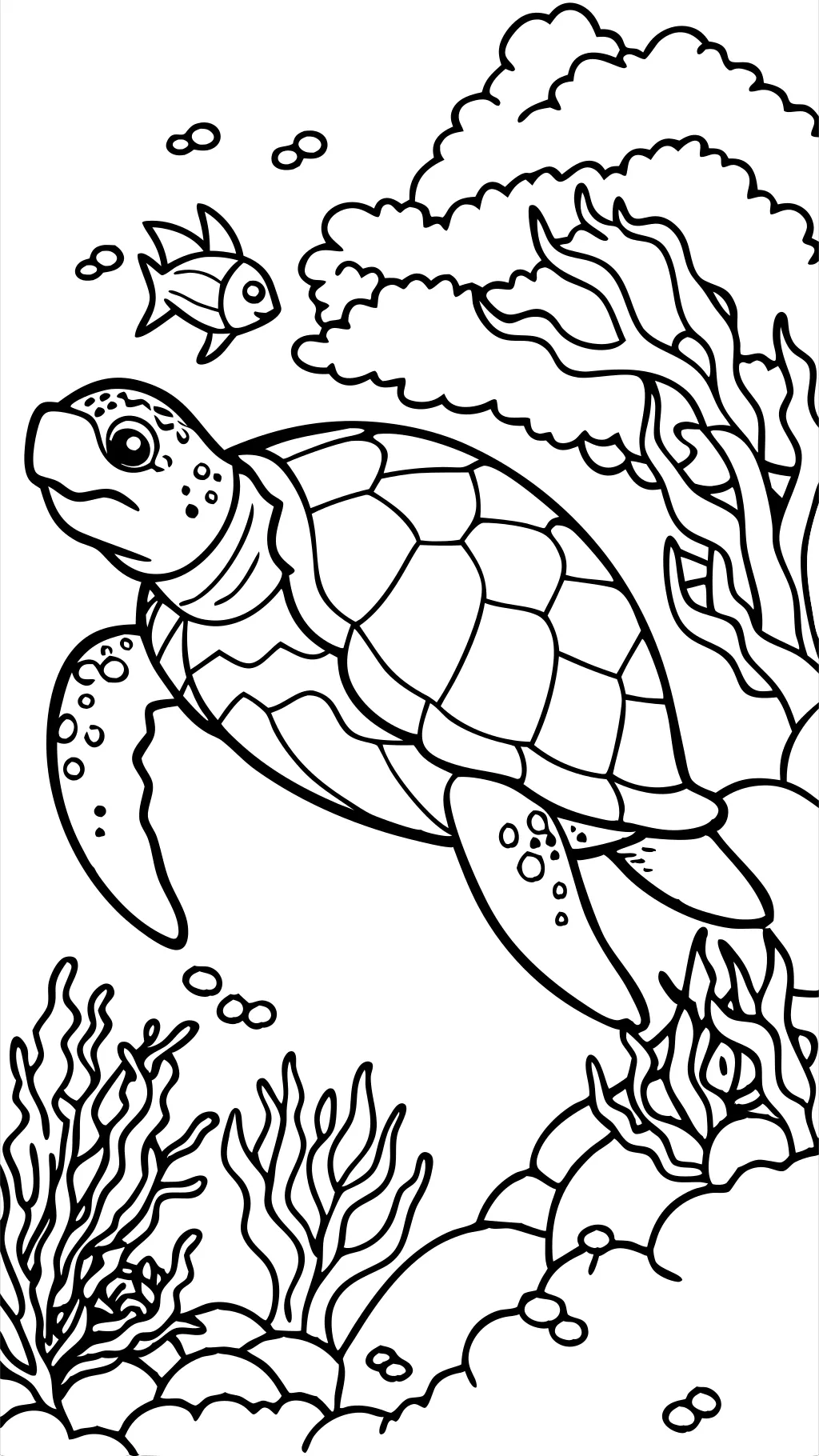 coloring pages sea turtle